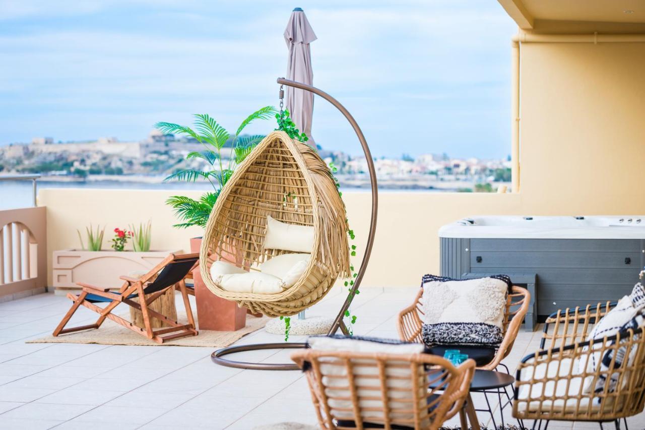 Thea - Rooftop Seaview Jacuzzi Réthymnon Extérieur photo